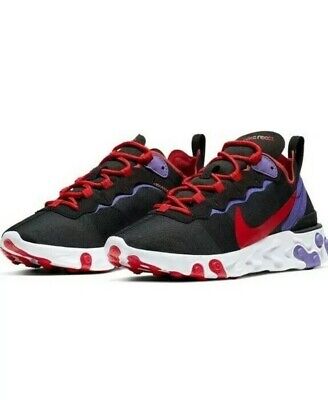 nike react black and red