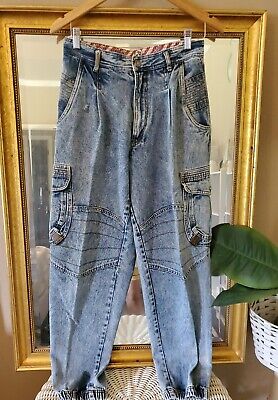 Vintage Bugle Boy Global Jeans Mens Cargo Tapered Cuffed 90s Vintage Bugle Boy Global Jeans Mens Cargo Tapered Cuffed 90s
