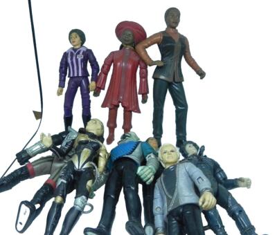 Vintage STAR TREK Playmates Action Figures 1990s Lot of 9 First Contact Lilly