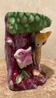 Bambi & Thumper inspired porcelain planter Royal hand paint Japan 3 1/2 x 4 1/2 — photo 2