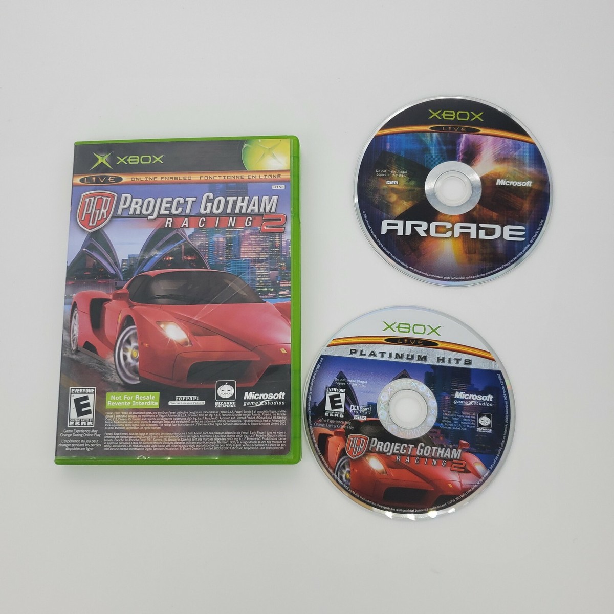 Project Gotham Racing 2 & ARCADE COMBO SET 2n1 (ORIGINAL Xbox