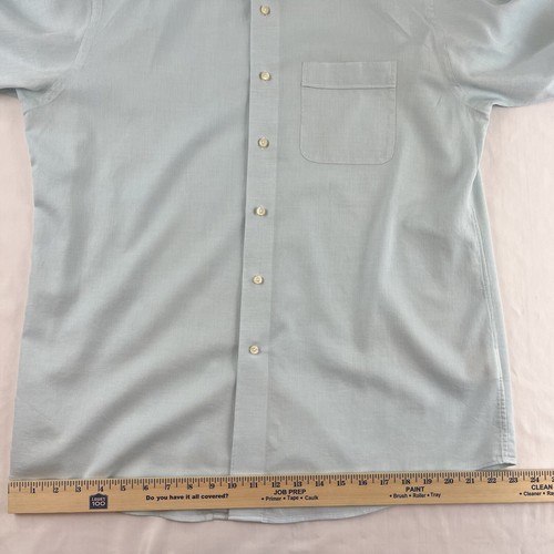 Camisa Tommy Bahama manga larga abotonada para hombre 15 1/2 32-33 ajustada a cuadros azul - Imagen 5 de 11