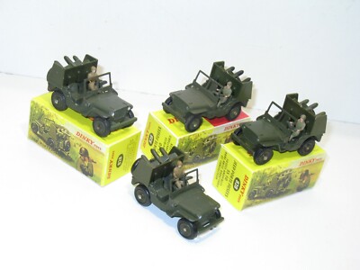 Dinky Toys Jeep Willys Ref 828 Militaire Complète Lance Dinky Toys Jeep Willys Ref 828 Militaire Complète Lance