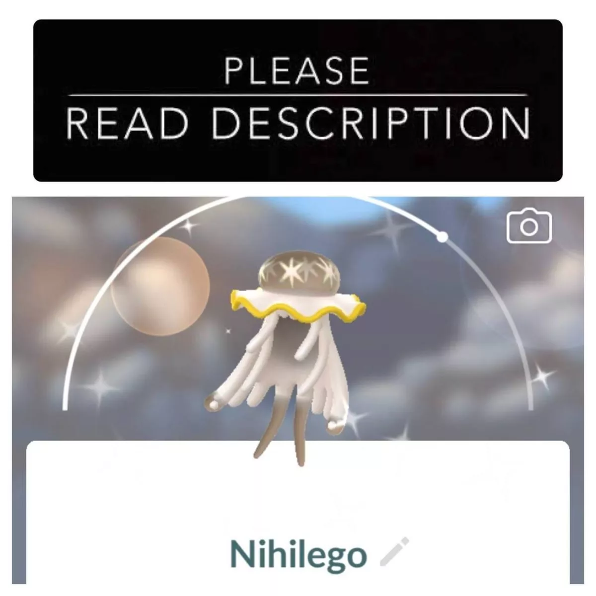 Shiny Nihilego (Instant Registered or 30 days Ultra Friends) - Pokémon Go