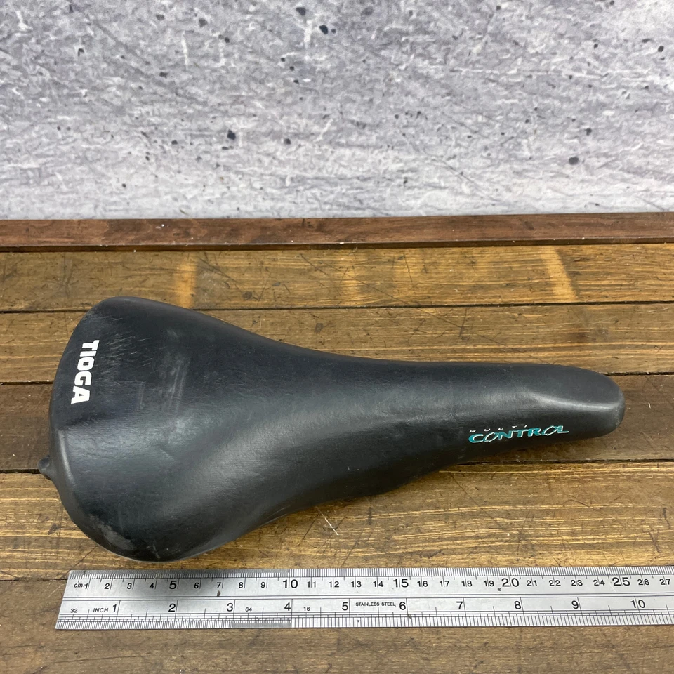 Vintage Tioga Multi Control Seat Black Saddle  90s MTB Road Bike Race - Image 3 of 4
