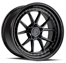 One 19x8.5 Aodhan DS08 5x114.3 +35   Flow Forged   Gloss Black Wheel