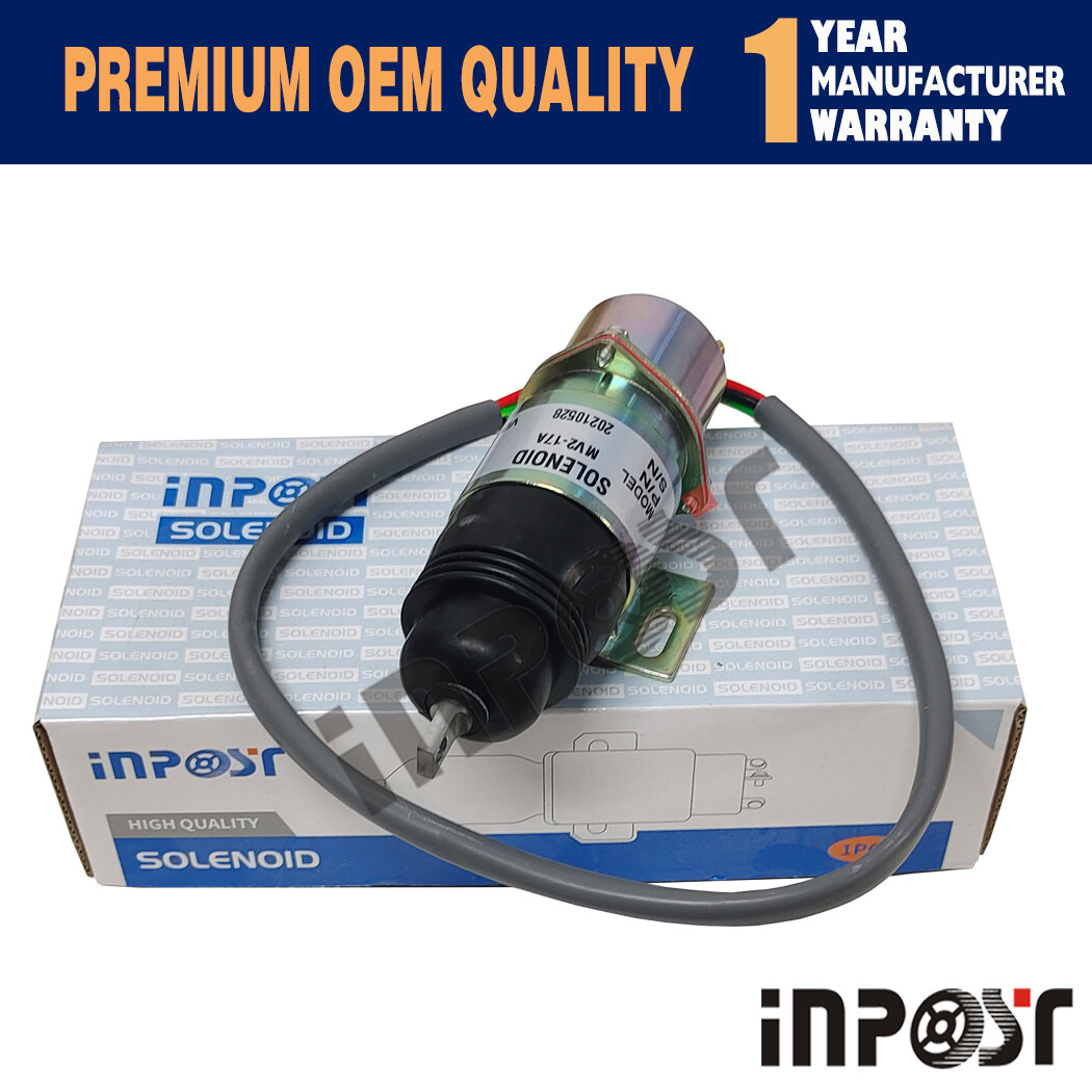 24V 894453-3411 MV2-17A Fuel Shutoff Solenoid For Isuzu 4JG1 4JG2