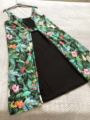 HANDMADE Dress Stretch BOHO Unique ONE ONLY Designer  SIZE 16  18