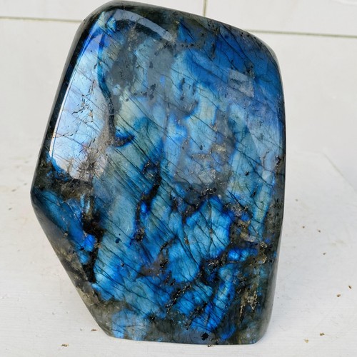 Natural Labradorite Quartz Crystal Freeform Mineral Specimen Healing 1620g