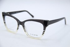 NEW L.A.M.B. LAMB LA066 GREY YELLOW CLEAR AUTHENTIC DESIGNER EYEGLASSES 52-18