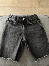Old Navy 360 Stretch Slim Washed Black Shorts Kids Size 8