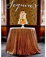 Shinybeauty Rose Gold Sequin Tablecloth- 90inch Round-wholesale Wedding Table / Shinybeauty Rose Gold Sequin Tablecloth- 90inch Round-wholesale Wedding Table /