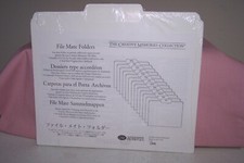 2004 Creative Memories FILE MATE FOLDERS with Tabs Storage Scrapbooking NEW Pack