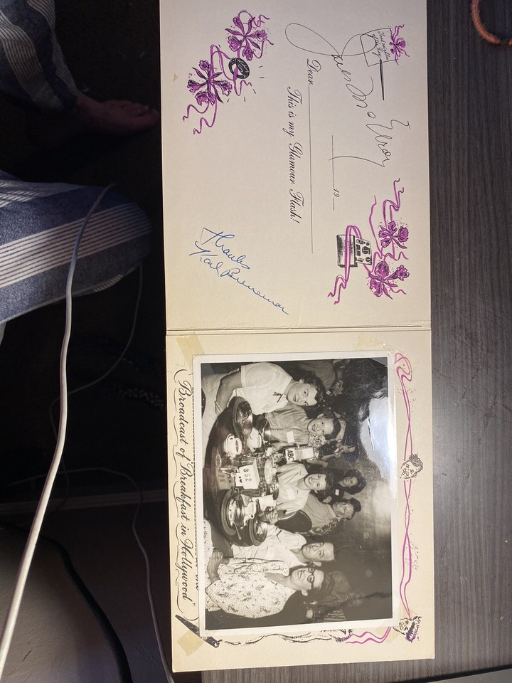 1940's Breakfast in Hollywood Radio Show w/ Jack McElroy Souvenir Photo