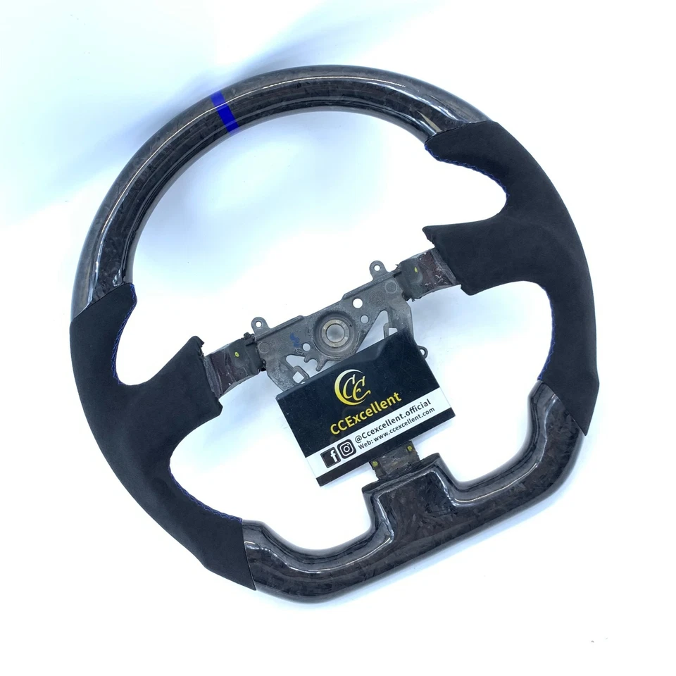 Volante de fibra de carbono real Legacy para Subaru 2003-2007 WRX STI/2005-2007 Foto 3 de 4