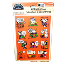 Peanuts Stickers 8 Sheets Snoopy Halloween Pumpkin Lucy Charlie Brown Hallmark