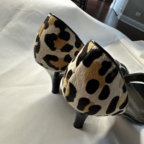 Liz Clairborne Shoes Cheetah Pony Hair Women's 9.5 B - Picture 2 of 6