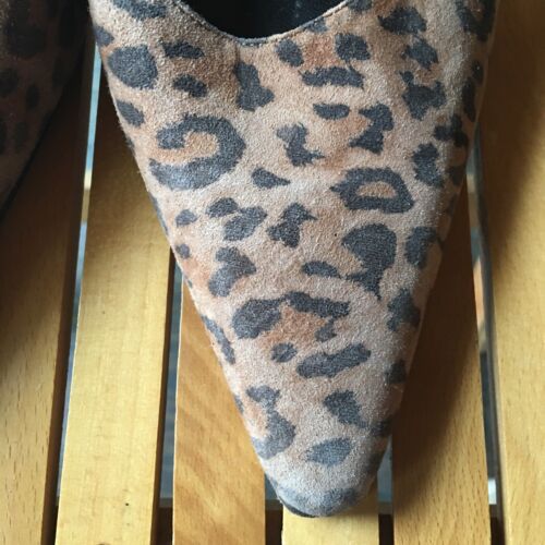 Eslinga trasera Isaac Mizrahi gamuza leopardo talla 10 - Imagen 3 de 6