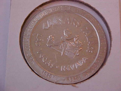 1980 Caesar's Palace $1.00 Gaming Token -- Las Vegas, Nevada