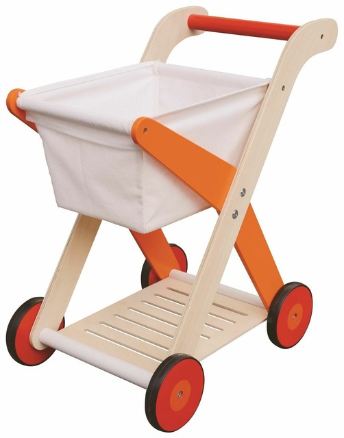 wooden shopping cart toy