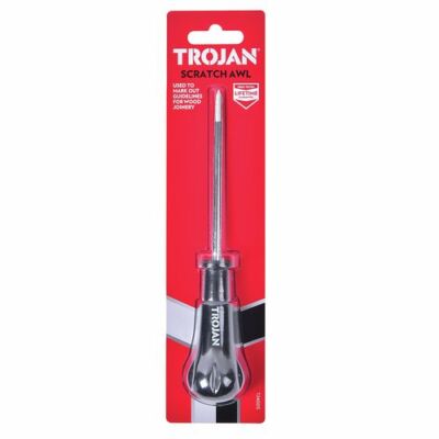 Trojan Scratch Awl - AUSTRALIA BRAND - Carbon Steel - Tempered Blade