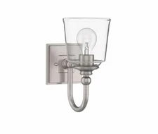 Park Harbor Antonia Single Light 5-1/2" Wide Bathroom Sconce with Clear Glass 