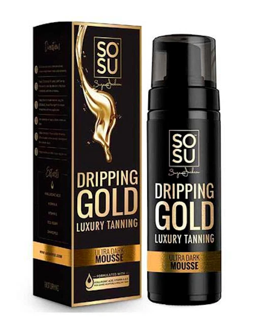 SoSu By SJ Dripping Gold Luxury Ultra Dark Tanning Mousse 150ml | Self-Tanner