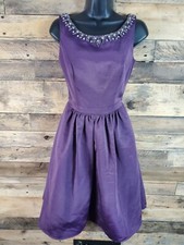 David Bridal Dress 2 Purple Jeweled  Chest 30" Waist 25" Hips 46" Length 37"