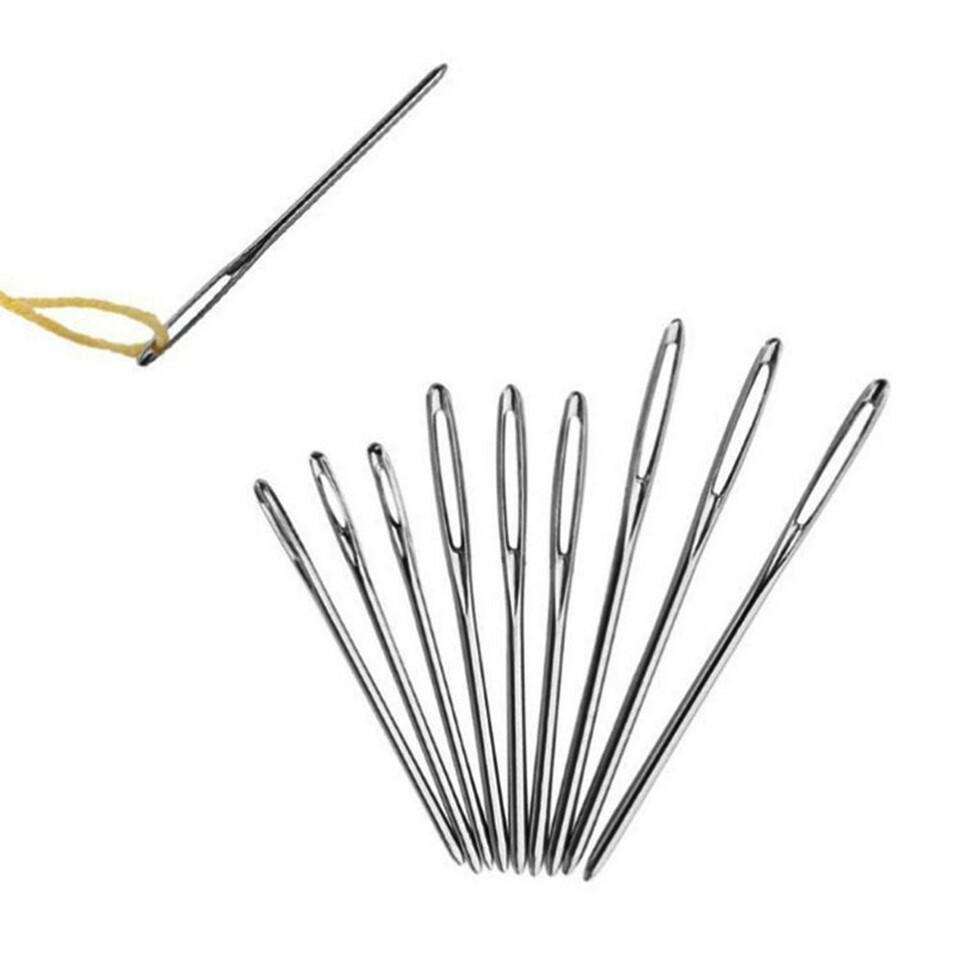 Large eye Blunt Needles Steel Yarn Knitting Needles Sewing Needles 3