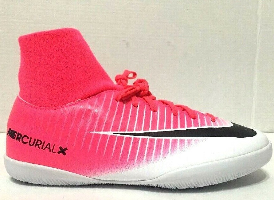 Nike Junior MercurialX Victory 6 DF IC Soccer Shoes Pink White
