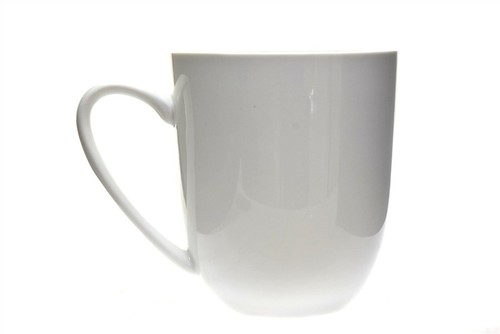 Pier 1 Gold Bunny Face Rabbit White Mug Cup NEW 4.25" #1 - Picture 2 of 3