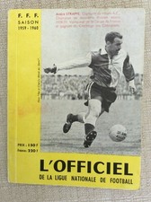 CALCIO ALMANACCO FRANCIA OFFICIEL LIGUE NATIONAL SAISON 1959/1960