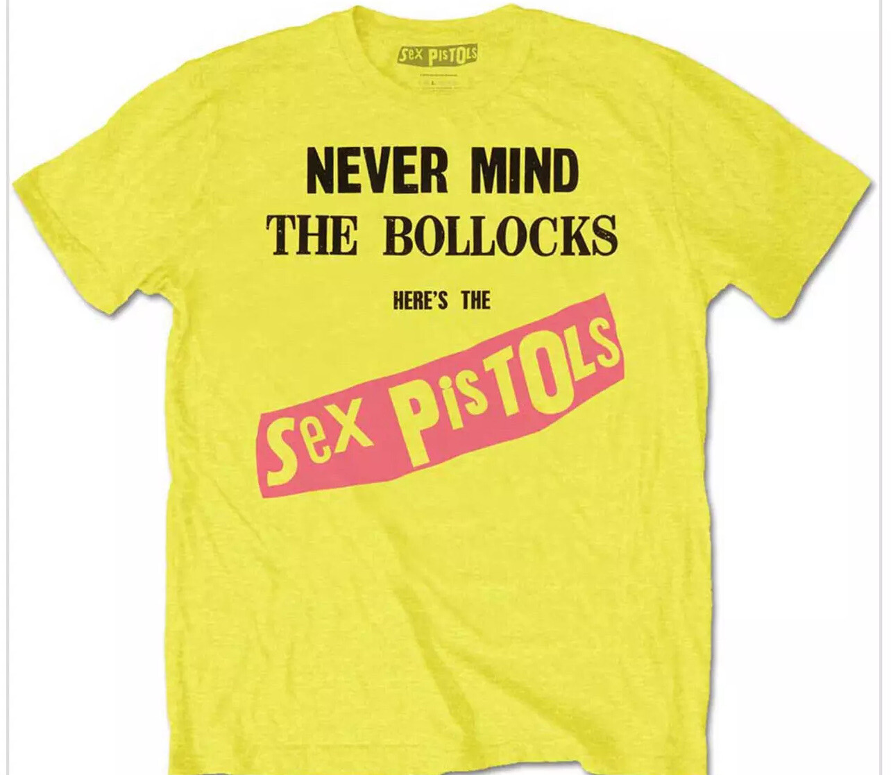 SEX PISTOLS NEVER MIND THE BOLLOCKS OFFICIAL MERCHANDISE T SHIRT