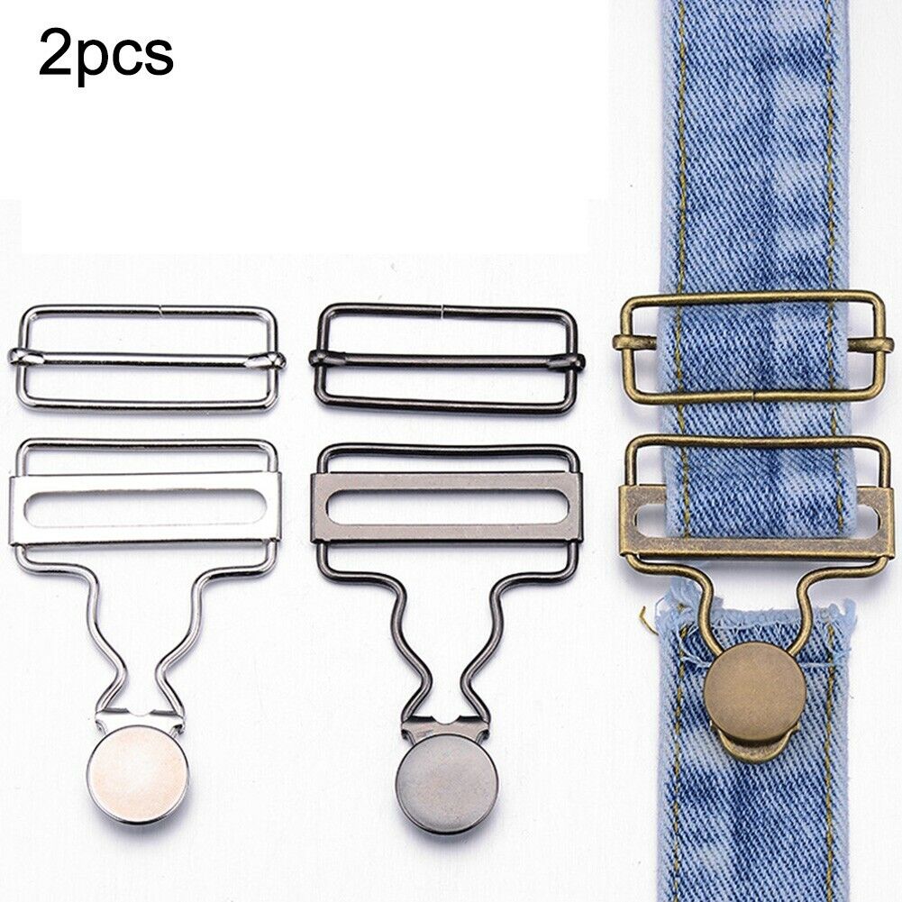 Dungaree Fasteners Clip Brace Buckles With Jeans Buttons Set For Denims  Jackets