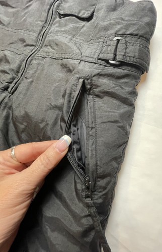 EUC Girl Connection Snow Bib Overalls S 6-6x Black Waterproof Snowsuit - Picture 6 of 9