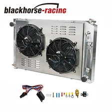 Radiator 3 Row+Shroud Fan Relay Kit For 73-87 Chevy Blazer C/K Series GMC Pickup