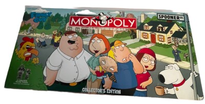 Monopoly-Family Guy 2006 Collector's Edition Board Game- Missing many deed cards