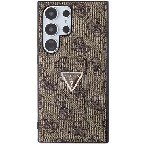 Coque Guess en TPU rigide avec support pour Samsung Galaxy S24 Ultra S928 marron - Foto 3 di 4
