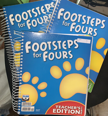 Footsteps for Fours Teacher's Edition - Three Volumes, K4, BJU Press