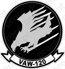 STICKER USN VAW 120 Grey Hawks