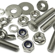 M6 FULLY THREADED BOLTS NUTS OR WASHERS A2 STAINLESS STEEL HIGH TENSILE SCREWS