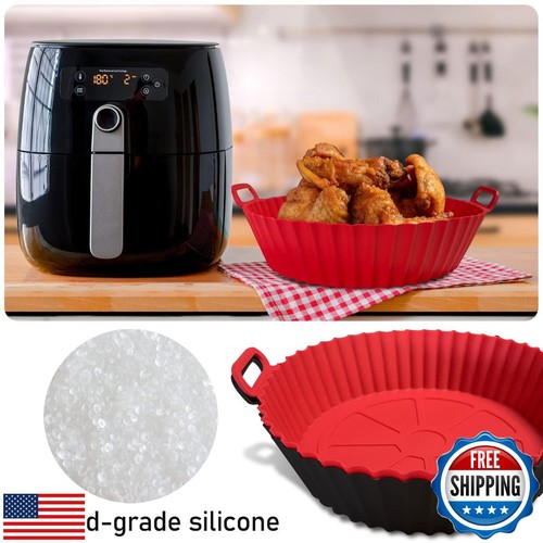 Air Fryer Silicone Pot, Air Fryer Silicone Basket Bowl, Silicone Baking Tray - Picture 4 of 5