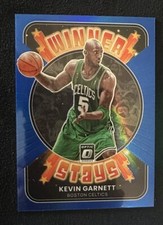 Kevin Garnett Boston Celtics 21-22 Donruss Optic Blue Variation Winner Stays /85