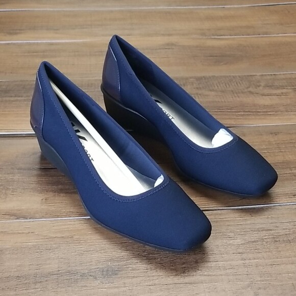 anne klein sport women's wisher fabric wedge pump