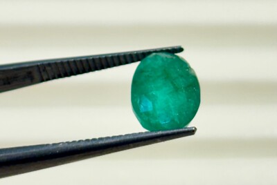 natural gemstone emerald zambia oval shape green color