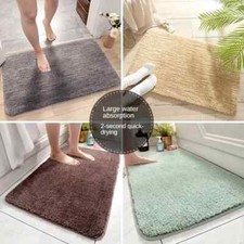 Bath Mats For Bathroom - Anti Slip Absorbent Bathroom Mats Soft Microfiber Bath