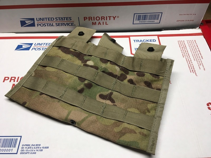 US Army Molle II Three Mag Pouch Multicam OCP 3 Magazine Side X Shingle Pouch