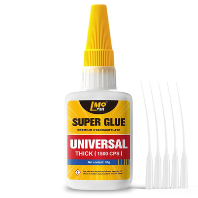 Super Glue Thick CA Glue Clear 30 Gram, Heavy Duty Superglue Instant Cyanoacryla