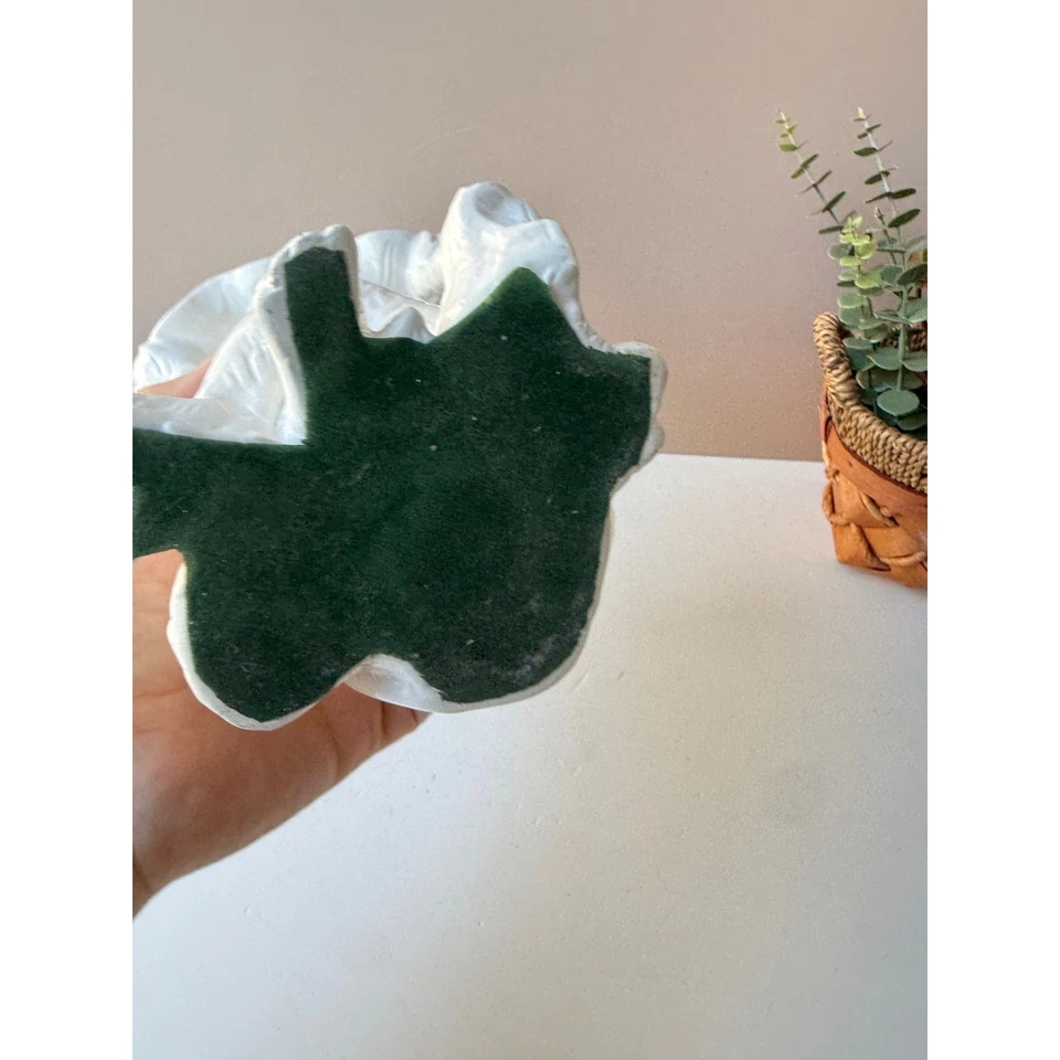 Винтажная керамическая фигурка обезьяны с листом высотой 8 дюймов | декор Chinoiserie - Изображение 4 из 4