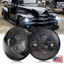 Pair 7 Round Headlights Hilo For Chevy Truck 47-1957 C2030 Pickup 61-1974